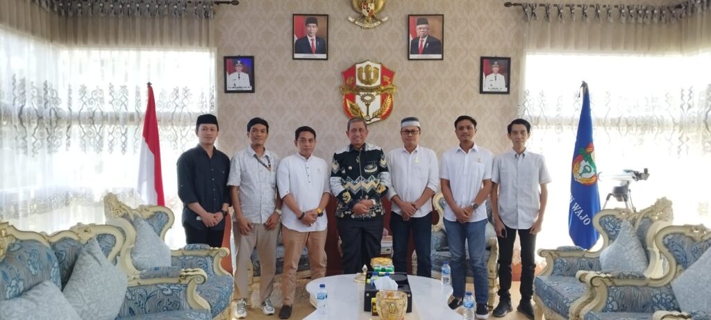 Foto : Audiensi BPC HIPMI Wajo dan Bupati Wajo Dalam Rangka Pelantikan BPC HIPMI Wajo Periode 2023-2026